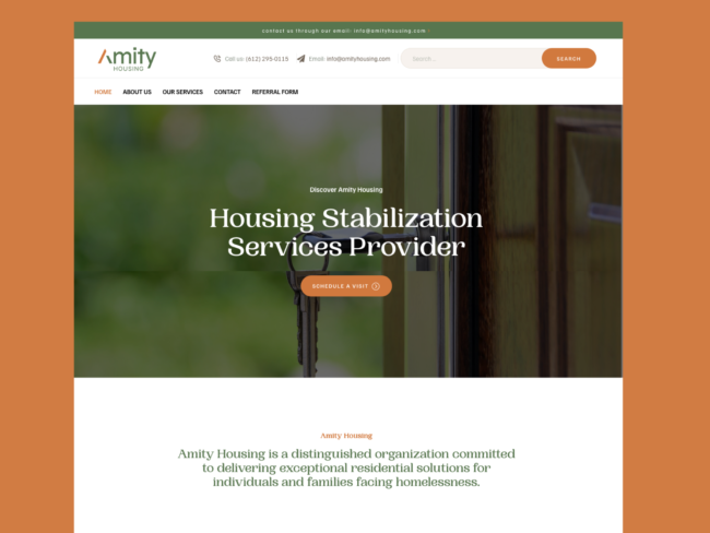 Amity Housing – Website